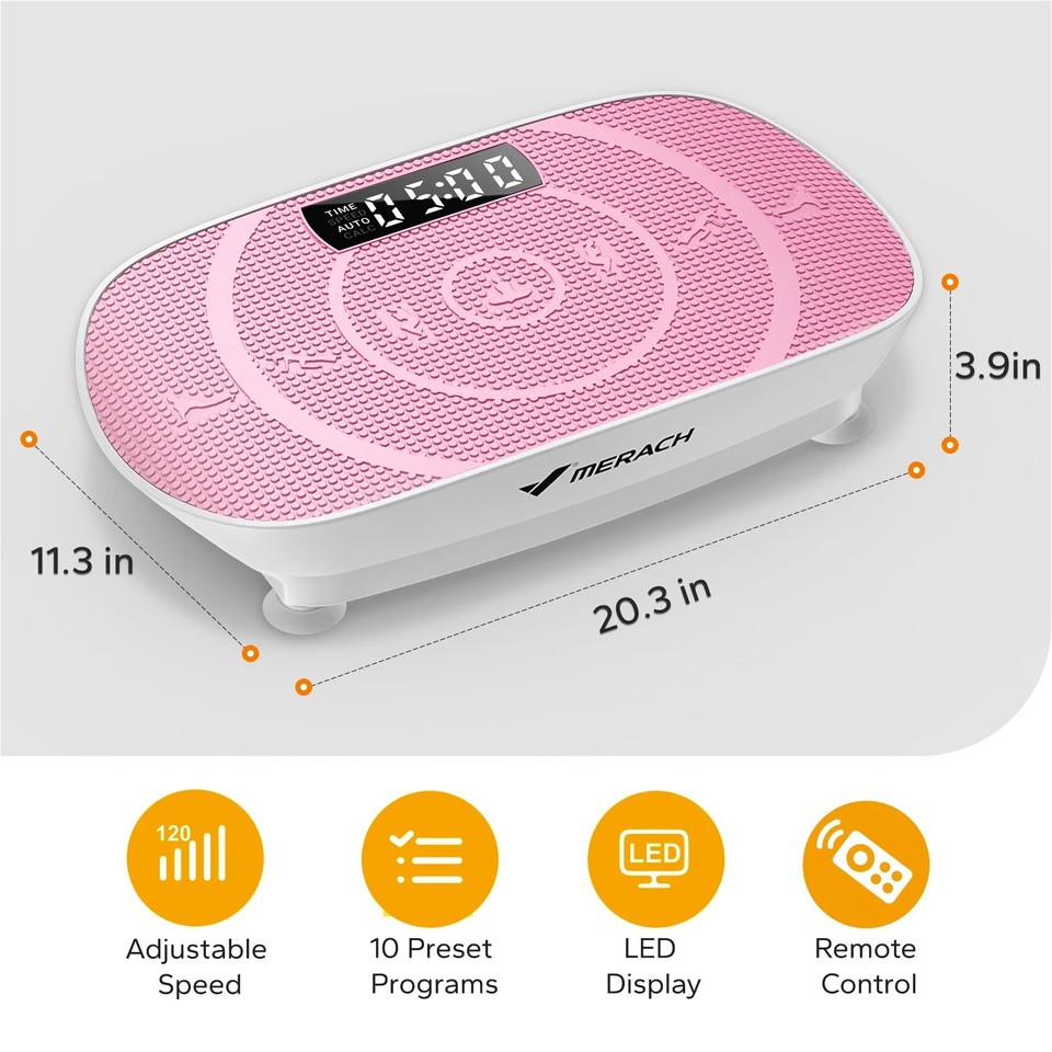 MERACH Vibration Plate Quiet Body Shaker Massager Exercise Machine for ...