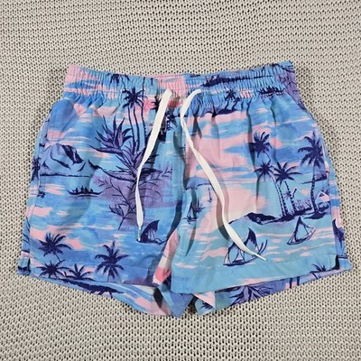 Chubbies The She's Got A Ticket To The Tides Men Swim Trunks Sz M Lined Beach 