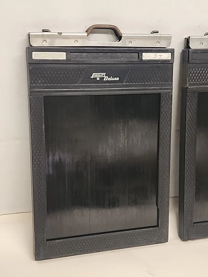 Fidelity Deluxe Lot of 3 Plastic Film Holder for 4x5 Cut Sheet Film Vintage - Image 2 of 4