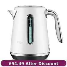 Sage The Soft Top Luxe Kettle SKE735SST 1.7 Litre 2400 Watts Cordless Sea Salt,