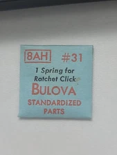 NOS Genuine BULOVA Cal. WATCH SPRINGS FOR RATCHET CLICK PART# 31 (See dropdown)