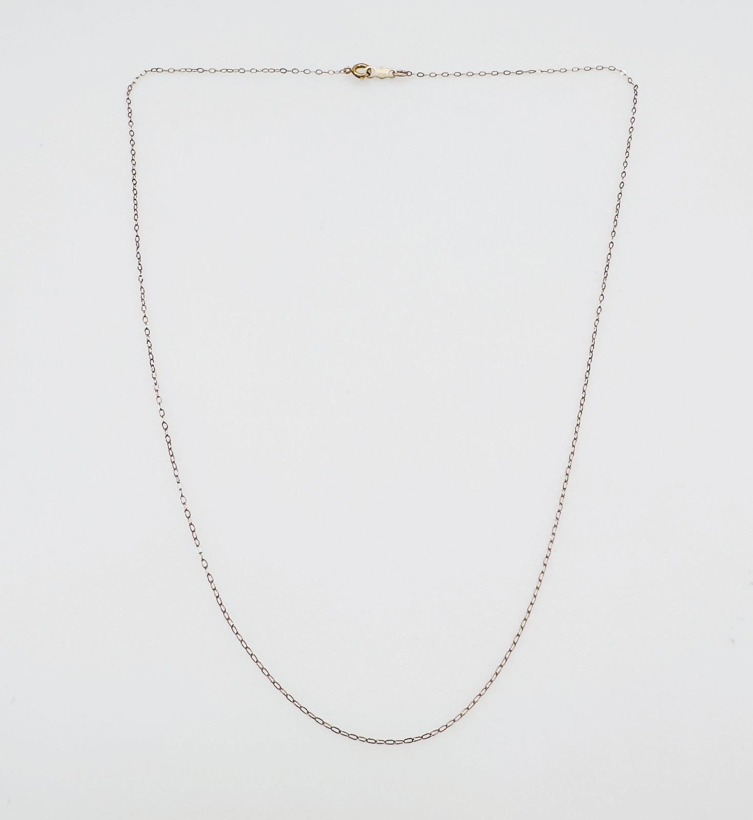 Estate Solid 14K Yellow Gold Thin Flat Cable Link… - image 13