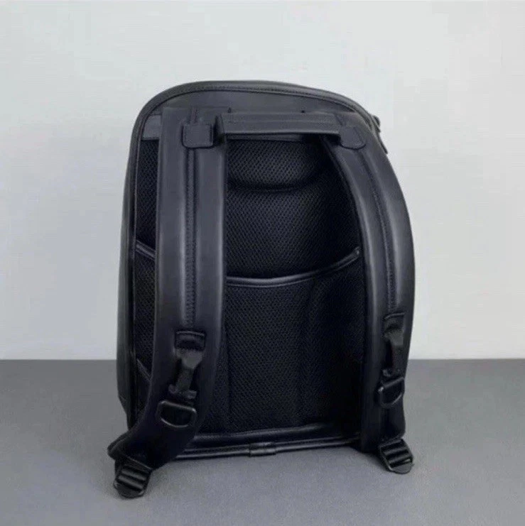 TUMI ALPHA Slim Backpack Black Genuine Leather New Japan - Image 3 of 4