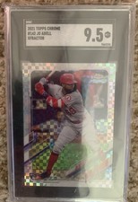 Jo Adell RC Refractor 2021 Topps Chrome X-Fractor SGC 9.5