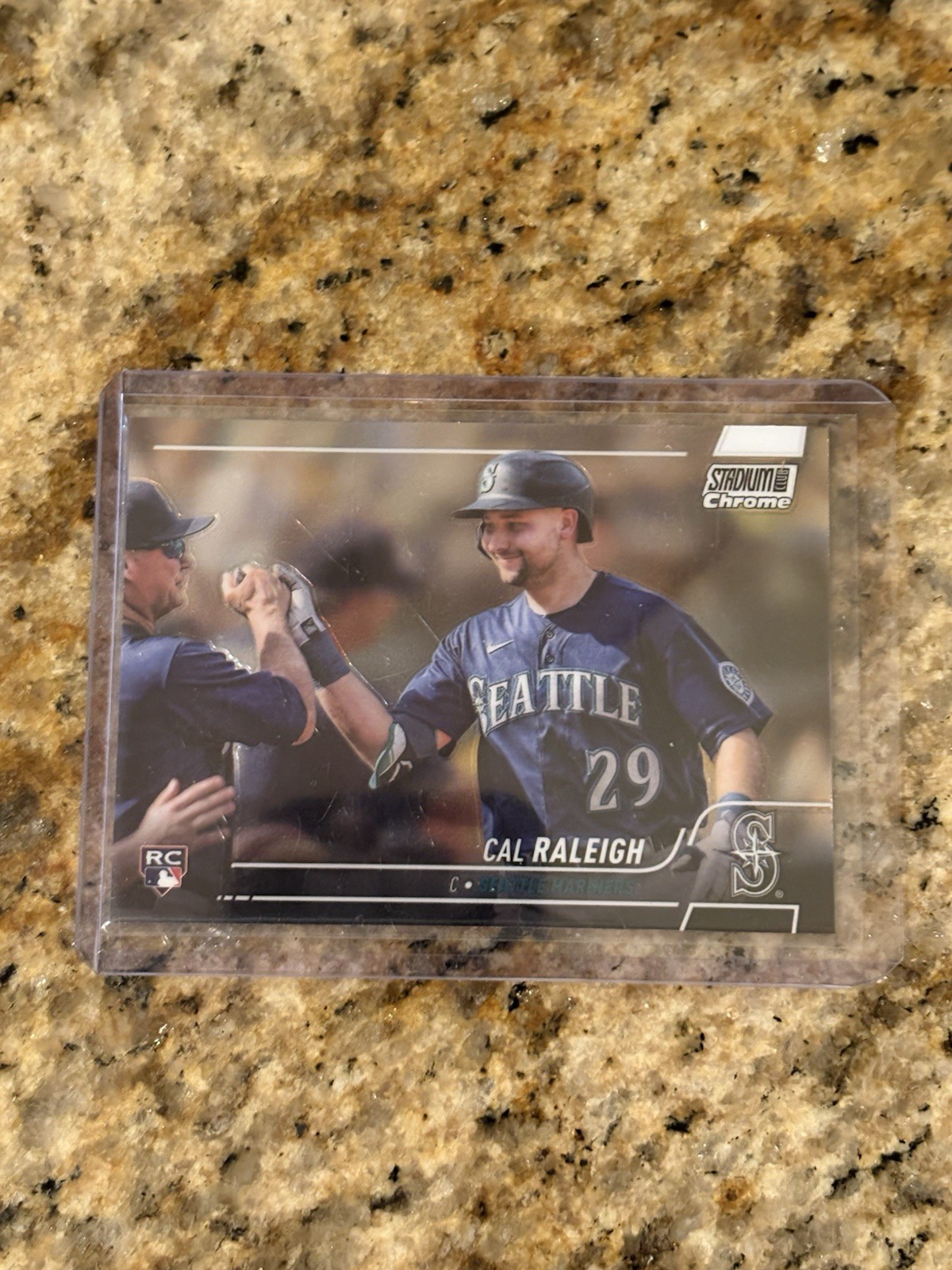 2022 Stadium Club Chrome Cal Raleigh - Nice Rookie Card # 255 - NRMNT/MINT - II