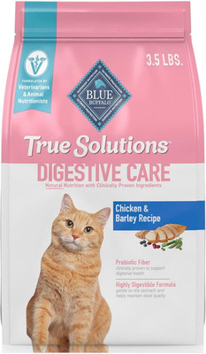 True Solutions Digestive Care Natural Dry Cat  for Adult Cats, Chicken, 3.5-Lb.