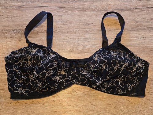 TRIUMPH MY DESIRE W bügelloser BH, Gr. 90 E, schwarz, sehr gut * VINTAGE-LOOK