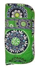 Vera Bradley Iconic Cupcakes Green Eyeglasses Sunglasses Case Quilted Cotton
