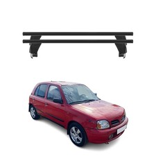 Menabo Dachträger Grundtäger für Nissan Micra 1992-2003 3tür 50kg Alu Schwarz 2x