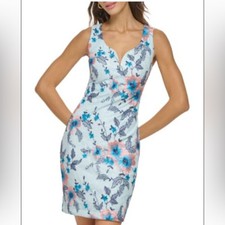 GUESS Sweetheart Floral Sheath Dress Size 6