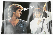 VINTAGE WHAM 1985 MINERVA SCOTLAND GEORGE MICHAEL ANDREW RIDGELEY LARGE POSTER