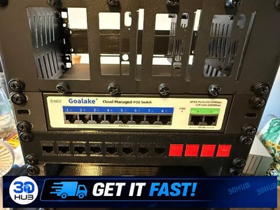 Goalake PS208G Rack Ears - 10 Port POE Switch Mount