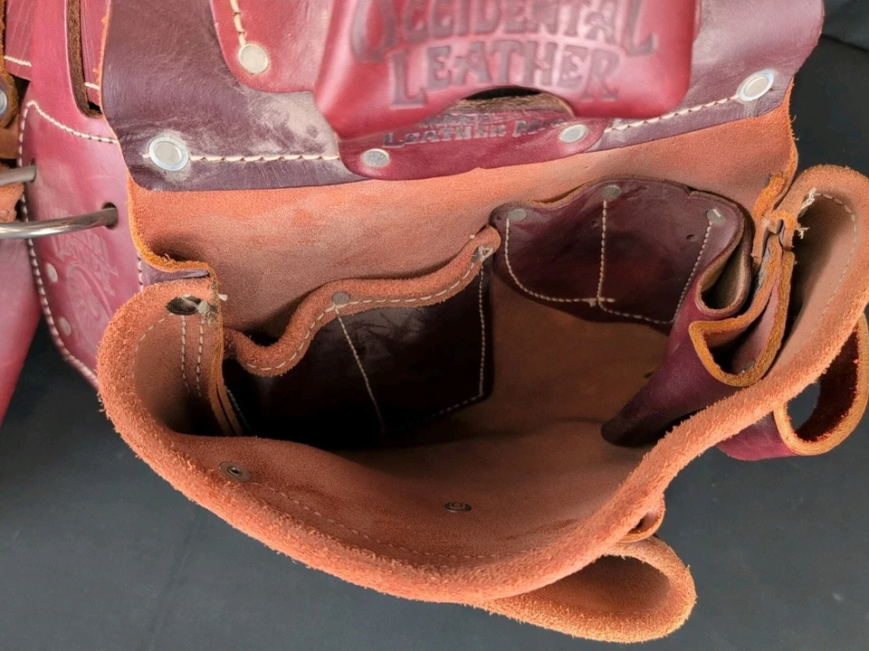 Cinturón Herramienta Oxy Grande Fortaleza Cuero Occidental Hecho en EE. UU. Foto 4 de 4