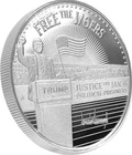 1 Oz Silver Trump Round Coin FREE THE J 6ERS SUPER RARE ERROR #0470 with Box