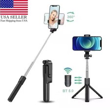 US Selfie Stick Tripod Remote Desktop Stand Phone Holder For iPhone Samsung LOT