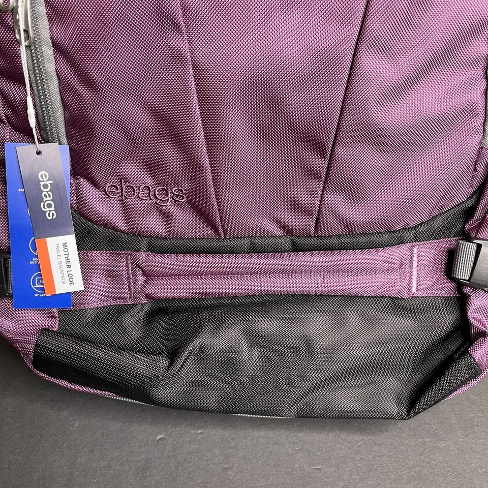 Ebags Mother Lode Travel Backpack Purple Convertible Luggage Expandable New - Image 3 of 4