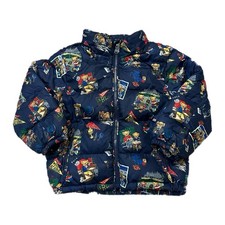 Polo Ralph Lauren Bear All Over Print Puffer Down Jacket Toddler 3T