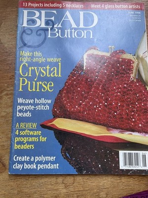 Bead & Button US magazine beading jewellery making June 1998 #25 glass USA issue