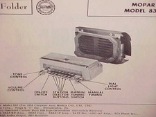 1954 Chrysler Imperial Windsor New Yorker Convertible Am Radio Service Manual 54