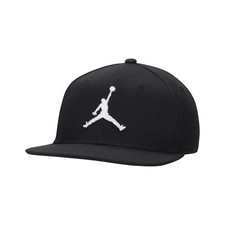 NEW Size M/L Jordan Pro Hat Cap Snapback Black White Jumpman Nike Men's Baseball