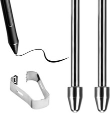 2PCS Pen Tip Replacement for Kindle Scribe Stylus Tips Titanium silver