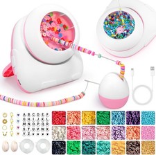 Electric Bead Making Kit - Complete Bracelet Tool Set with Clay Beads