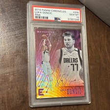 PSA 10 GEM MINT 2019-20 CHRONICLES ESSENTIALS PINK HOLO LUKA DONCIC NO. 206