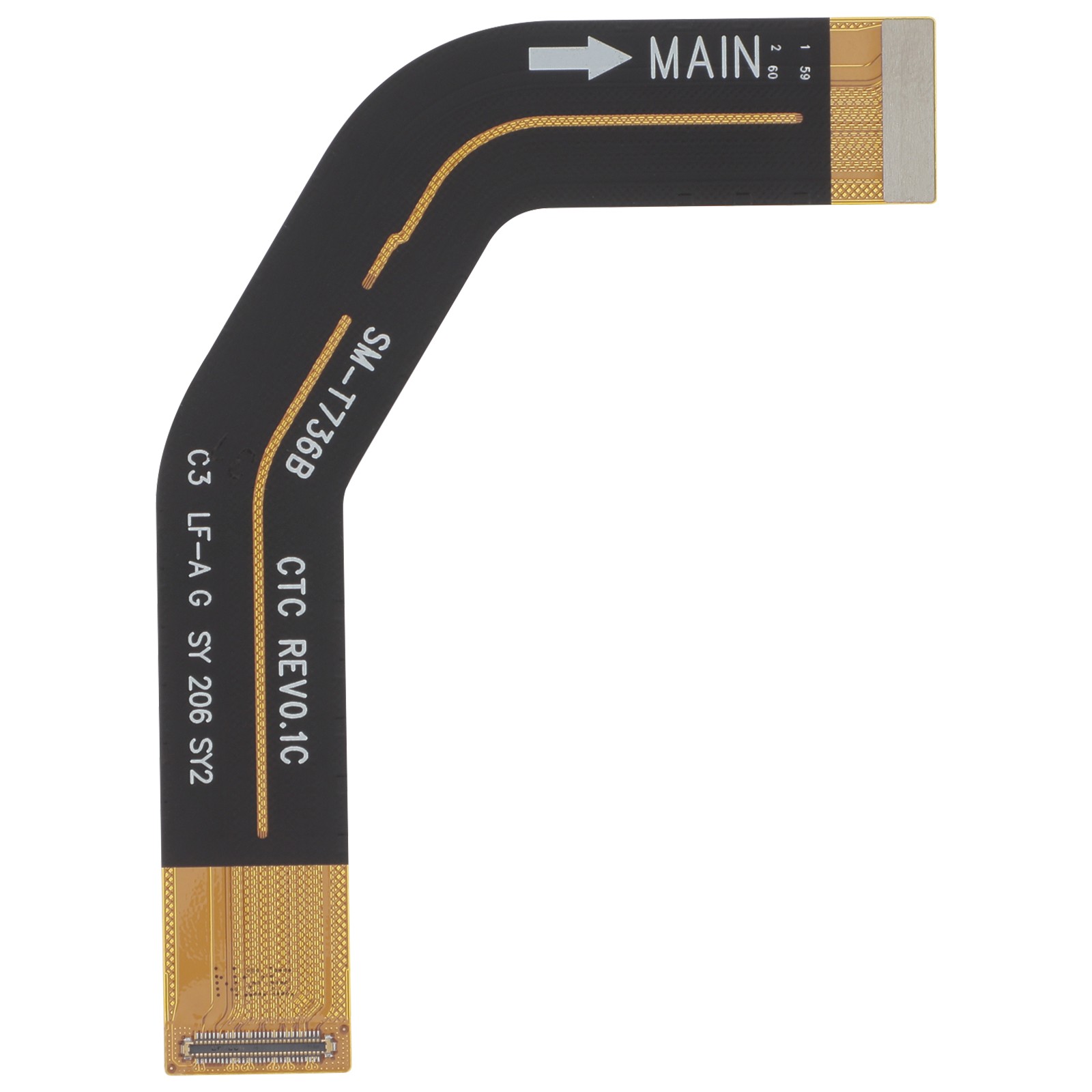 Nappe principale pour Galaxy Tab S9 FE+ de liaison carte mère