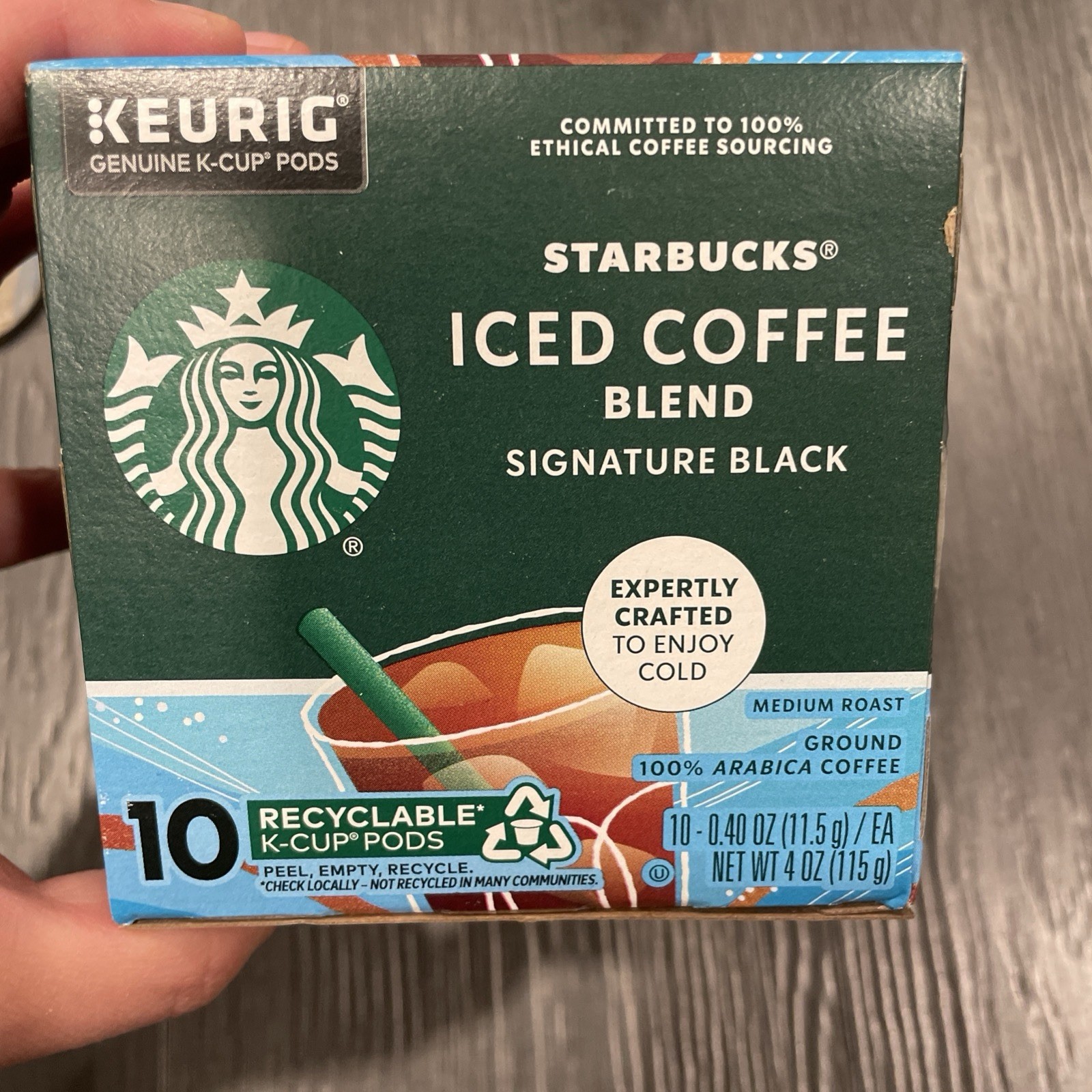 2 boxes - Starbucks Iced Coffee Blend Signature Black, K-Cups - 20 Pods total