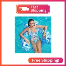 Jasonwell Inflatable Pool Float Chair - Pool Floaties Floating Pool Chair Lounge
