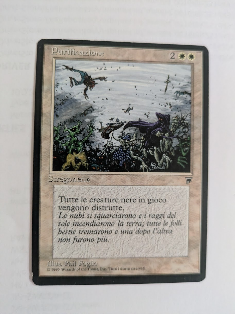 Italian Cleanse Legend MTG Lightly Played Free Shipping with