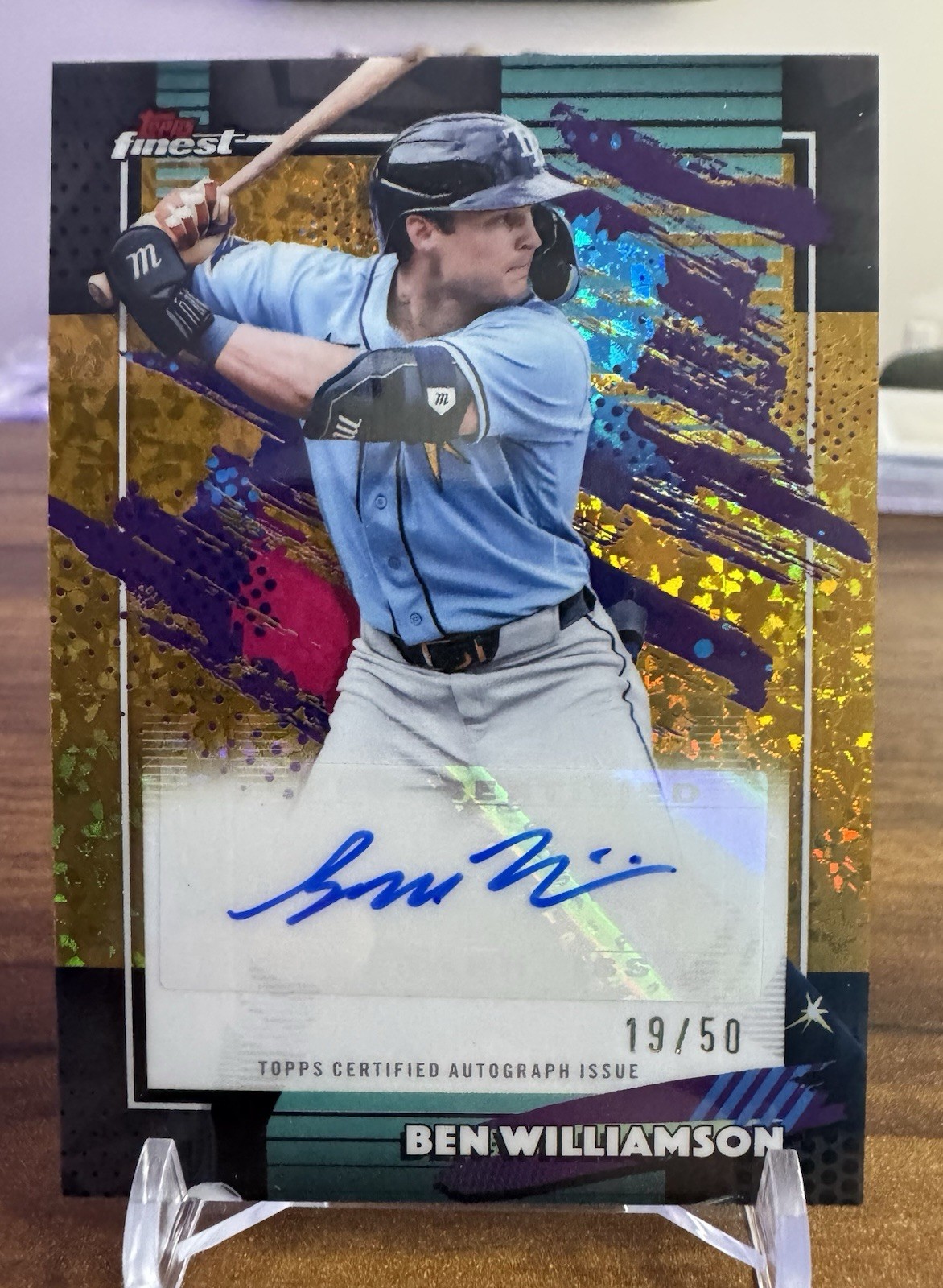 2026 Topps Finest Ben Williamson Finest Auto #FMA-BW Tampa Bay Rays /50