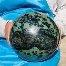 22.66LB Natural Peacock eye ball Polished Quartz Crystal Healing Specimens