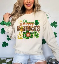 Happy St Patrick Day Irish Holiday Sweatshirt Crewneck