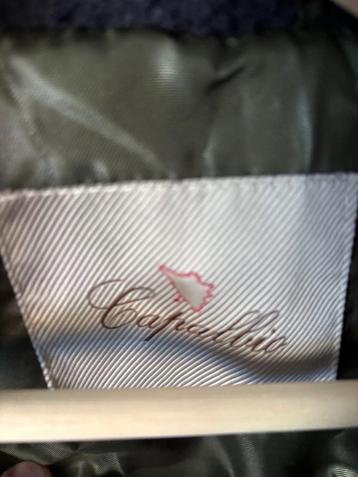 Capalbio 48IT 38US Mens Navy Casentino Wool Italian Hunting Jacket Lined - Image 3 of 4