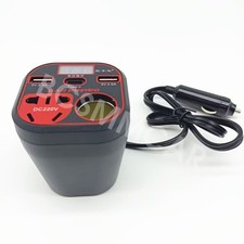 Car Power Inverter 12V/24V To 220V Adapter Fast Charger For Smartphones Camera