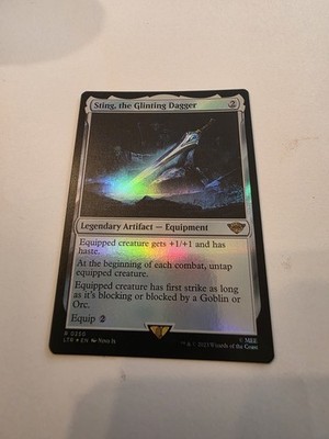 Sting, the Glinting Dagger Prerelease Foil Promo The Lord of the Rings LTR 0250