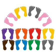  12 Pairs Space Stickers for Kids Footprint Floor Baby Feet Decal