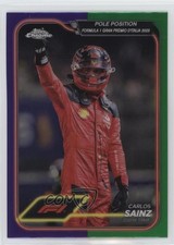 2024 Topps Chrome Formula 1 Purple & Green Refractor Carlos Sainz Jr #157 1ab6