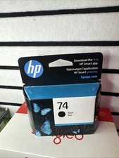 HP 74 Black ink cartridges - Exp 01/2027.  E