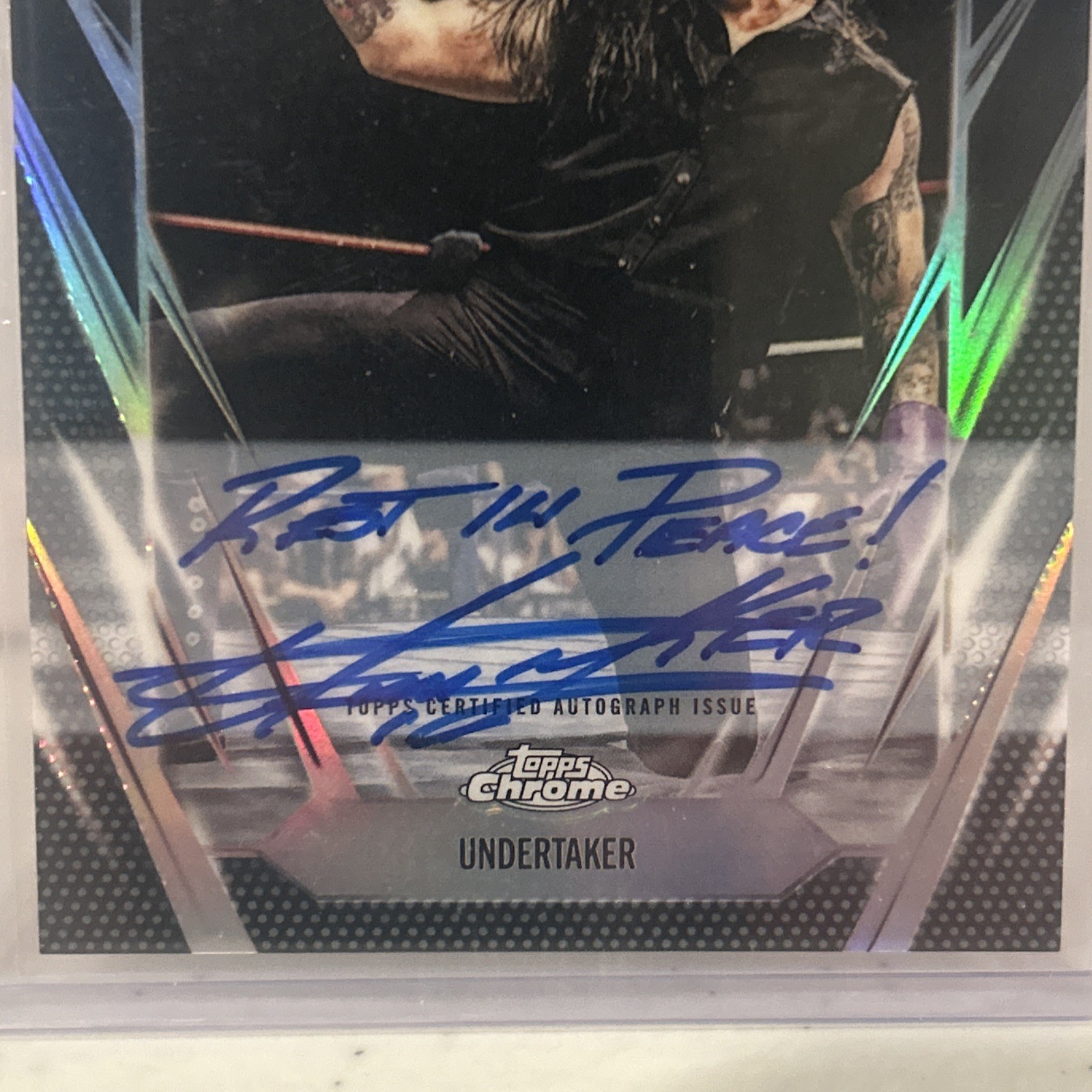 Undertaker Inscription “Rest In Peace” Auto 1/10 2026 Topps Chrome view 6