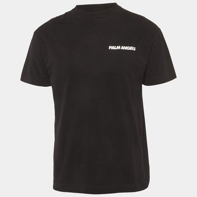 Palm Angels Black Back Printed Cotton TShirt M