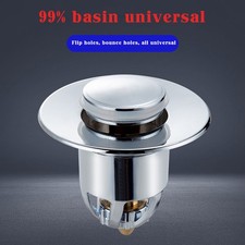 Bathroom Drain Stopper Wash Basin Core Bounce Sink Pop-Up Plug Replacements