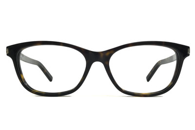Saint Laurent Eyeglasses Frames SL12 002 Dark Havana Cat Eye Full Rim 52-16-140