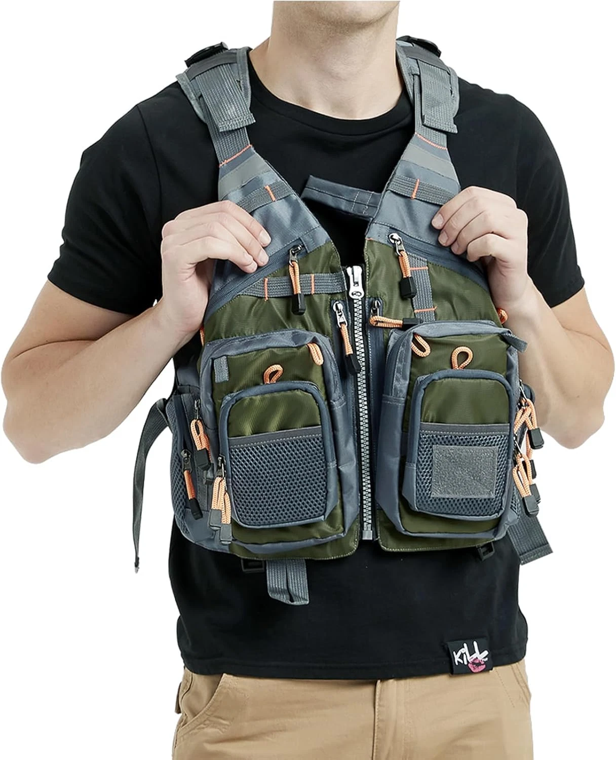 Fly Fishing Vest for Men and Women with Breathable Mesh, Trout Fishing Gear, for
