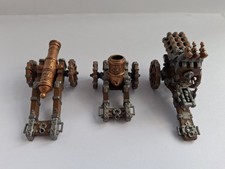 3 x Empire Cannons. Warhammer Fantasy AOS Cities of Sigmar Repeater Mortor Great