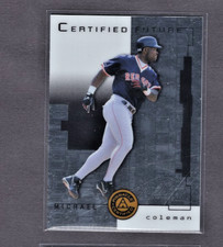 1998 PINNACLE CERTIFIED BANKRUPTCY ROOKIE CARD #130 MICHAEL COLEMAN RED SOX NM