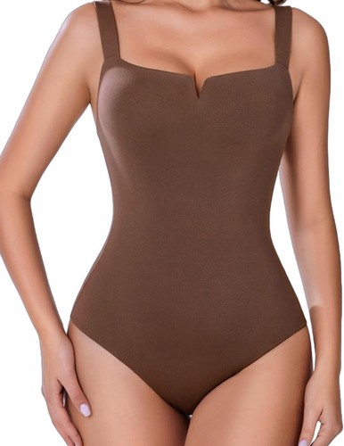 Sexy Body Avidlove para Mujer Cuello Cuadrado Prendas moldeadoras Body Sin Mangas Talla M - Imagen 8 de 10