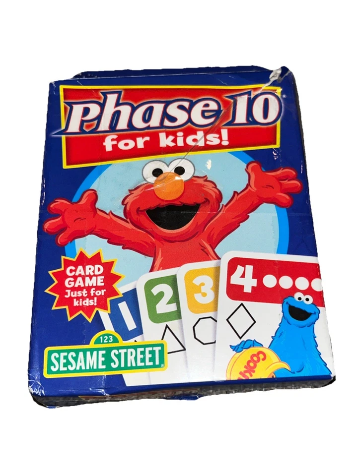Phase 10 For Kids! Sesame Street Elmo Grover FunDex 2008 Card Game Rare A2 ** - Image 3 of 4
