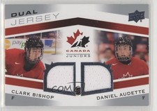 2014 Upper Deck Team Canada Juniors Dual Jersey Clark Bishop Daniel Audette 1e17